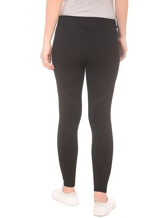 Aeropostale Elasticized Waist Mesh Panel Leggings