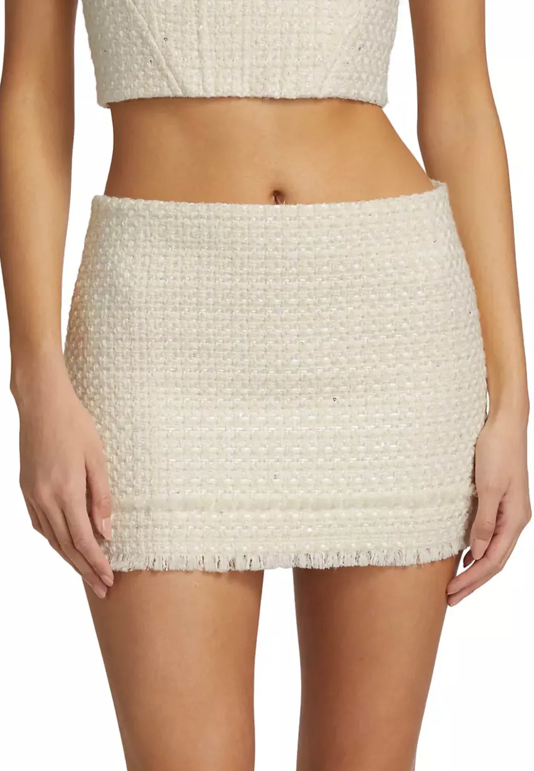 Alice + Olivia - Ecenia Mini Skirt - Off White