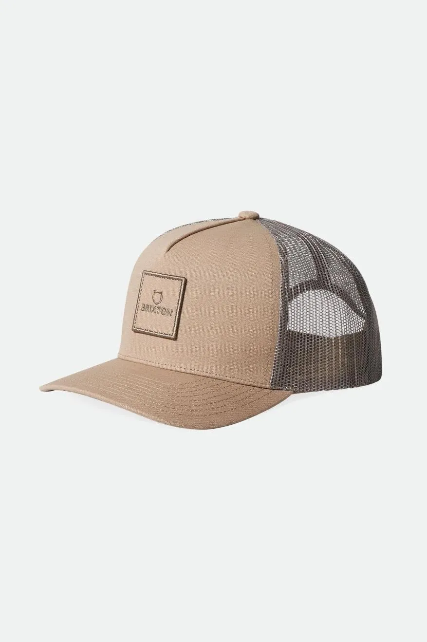 Alpha Block Netplus Trucker Hat - Oatmeal/Oatmeal