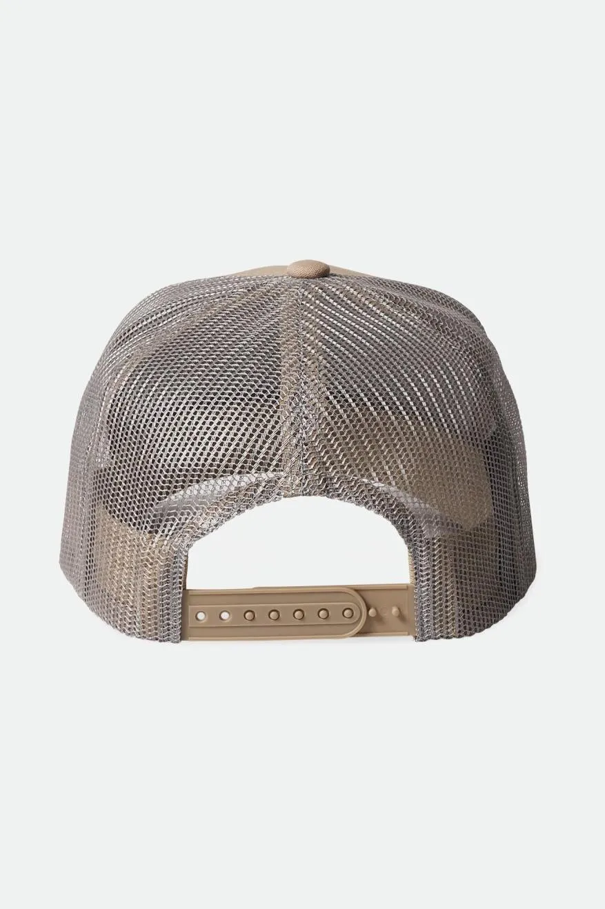 Alpha Block Netplus Trucker Hat - Oatmeal/Oatmeal