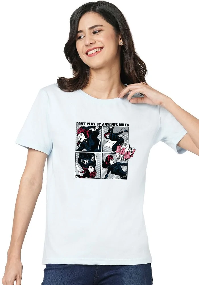 Anyone's Rule Black Widow Women Tshirt