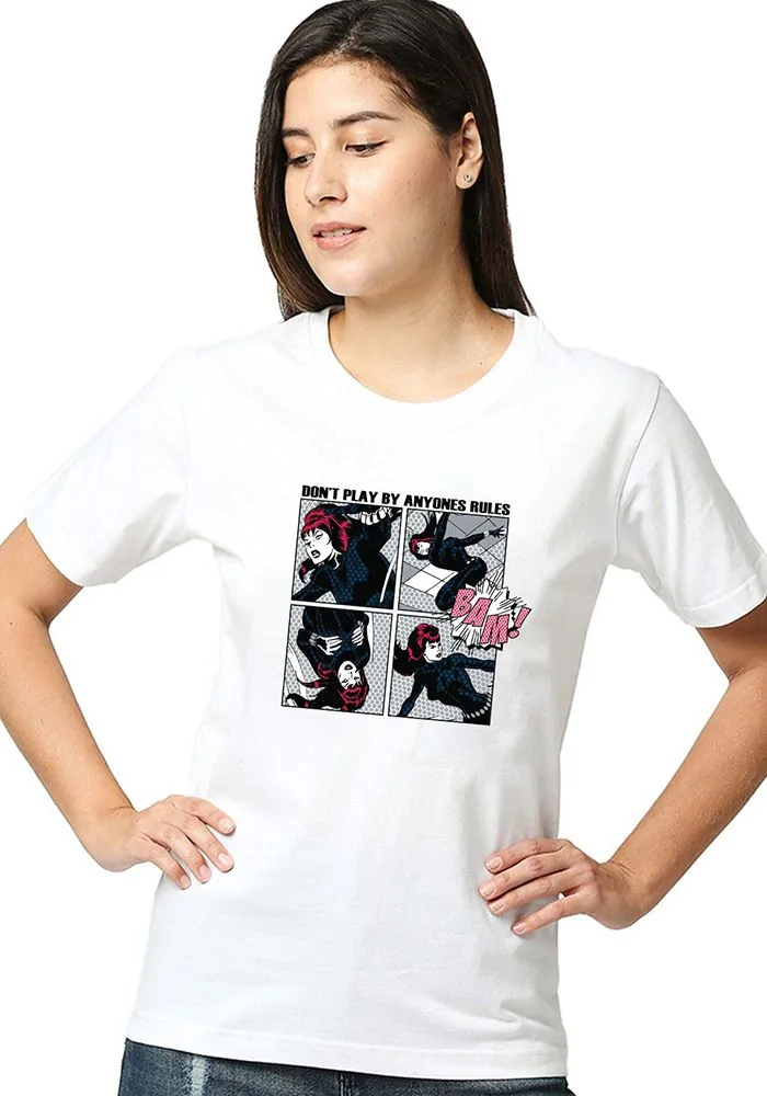 Anyone's Rule Black Widow Women Tshirt