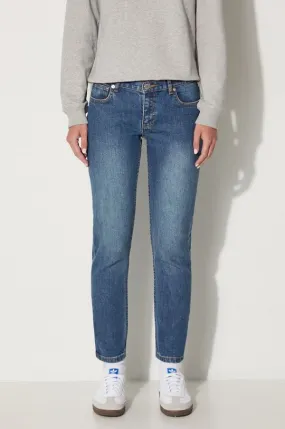 A.P.C. jeans Jean Etroit Court women's blue color