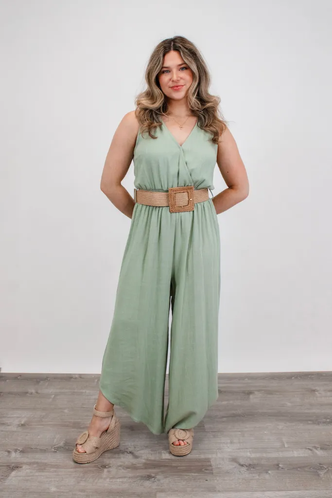 Aruba Nights Linen Jumpsuit