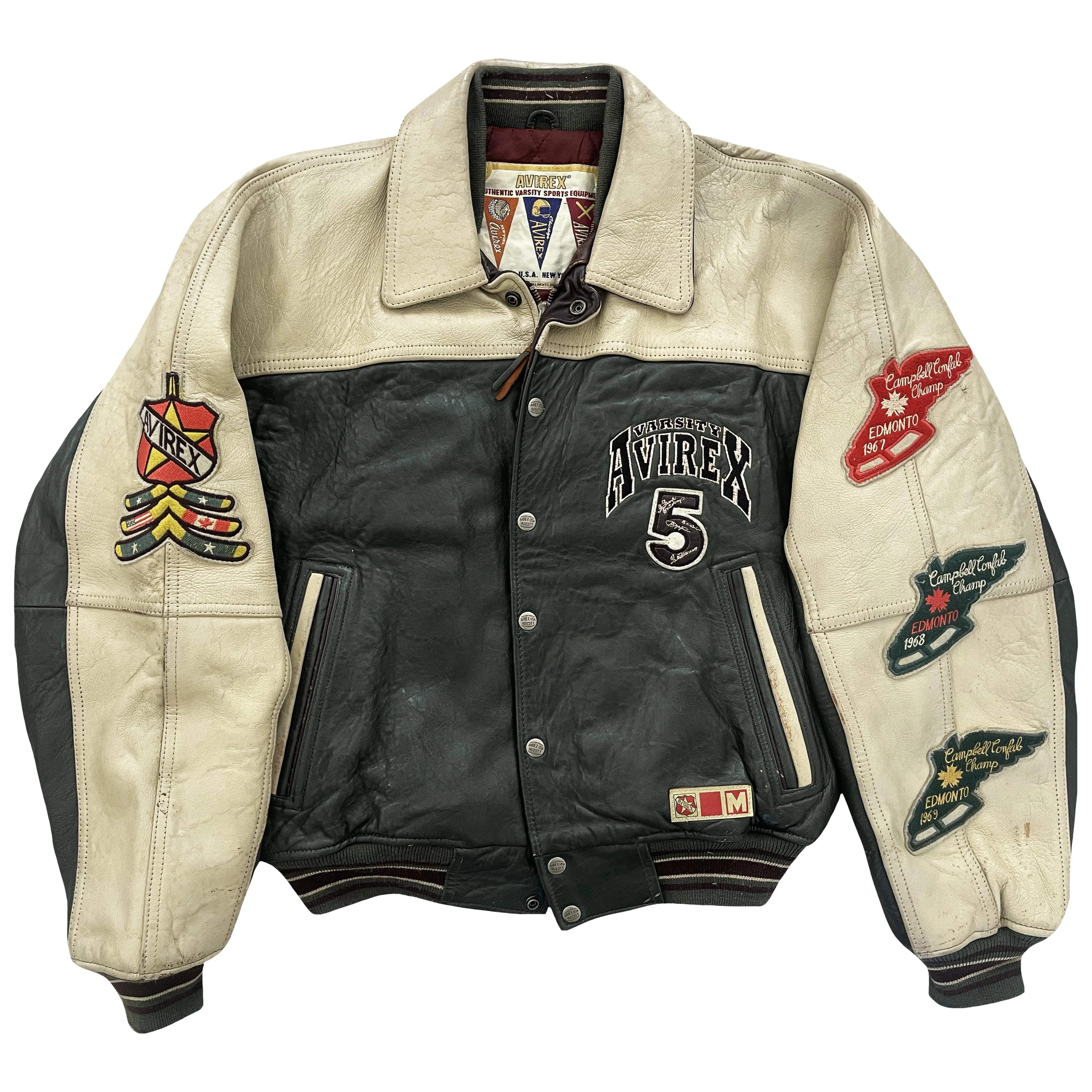 Avirex Leather Varsity Jacket