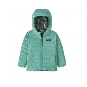 Baby Patagonia Reversible Down Sweater Hoody (Mr. Badger: Pinyon Green)