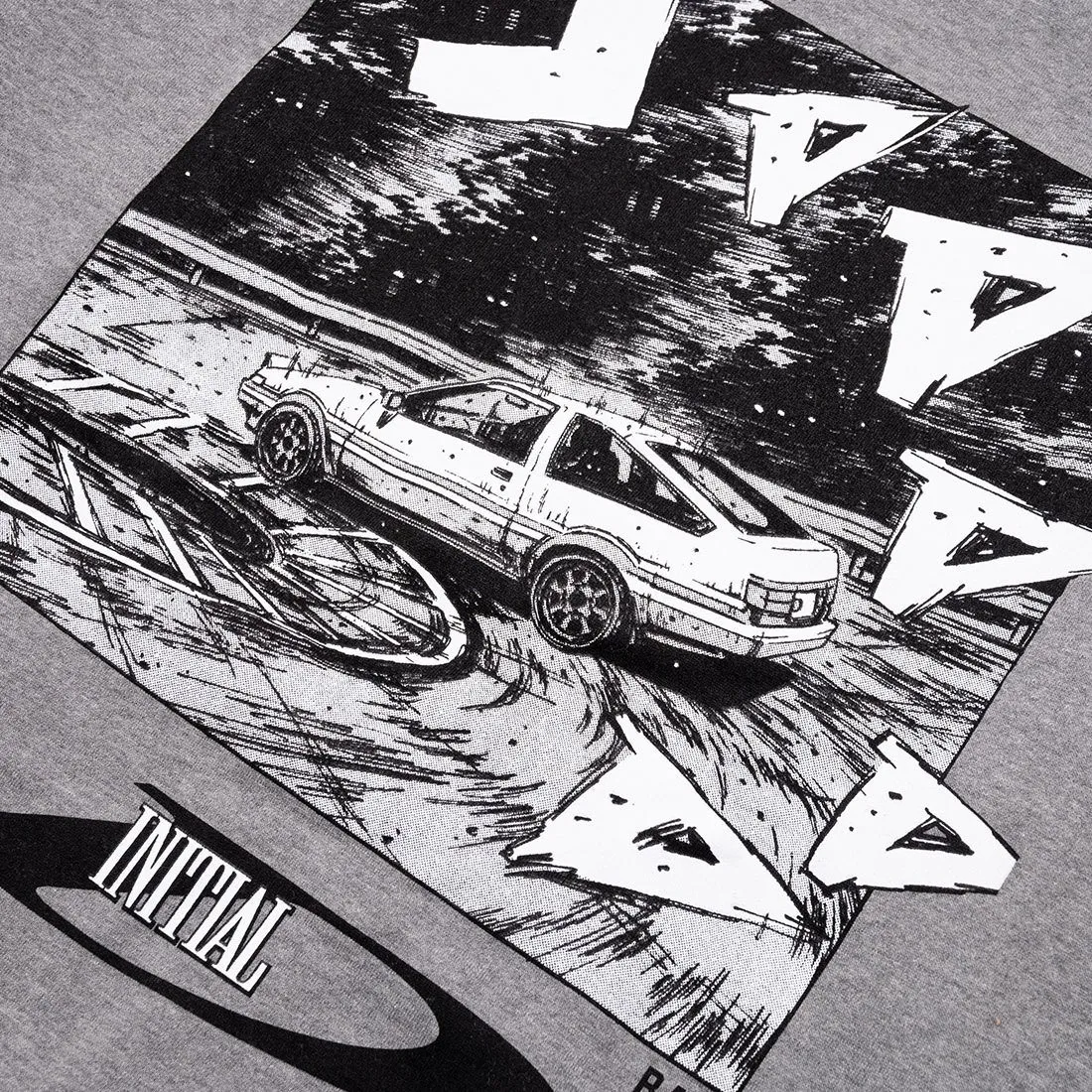 BAIT x Initial D Men Drift Design Hoody (gray)