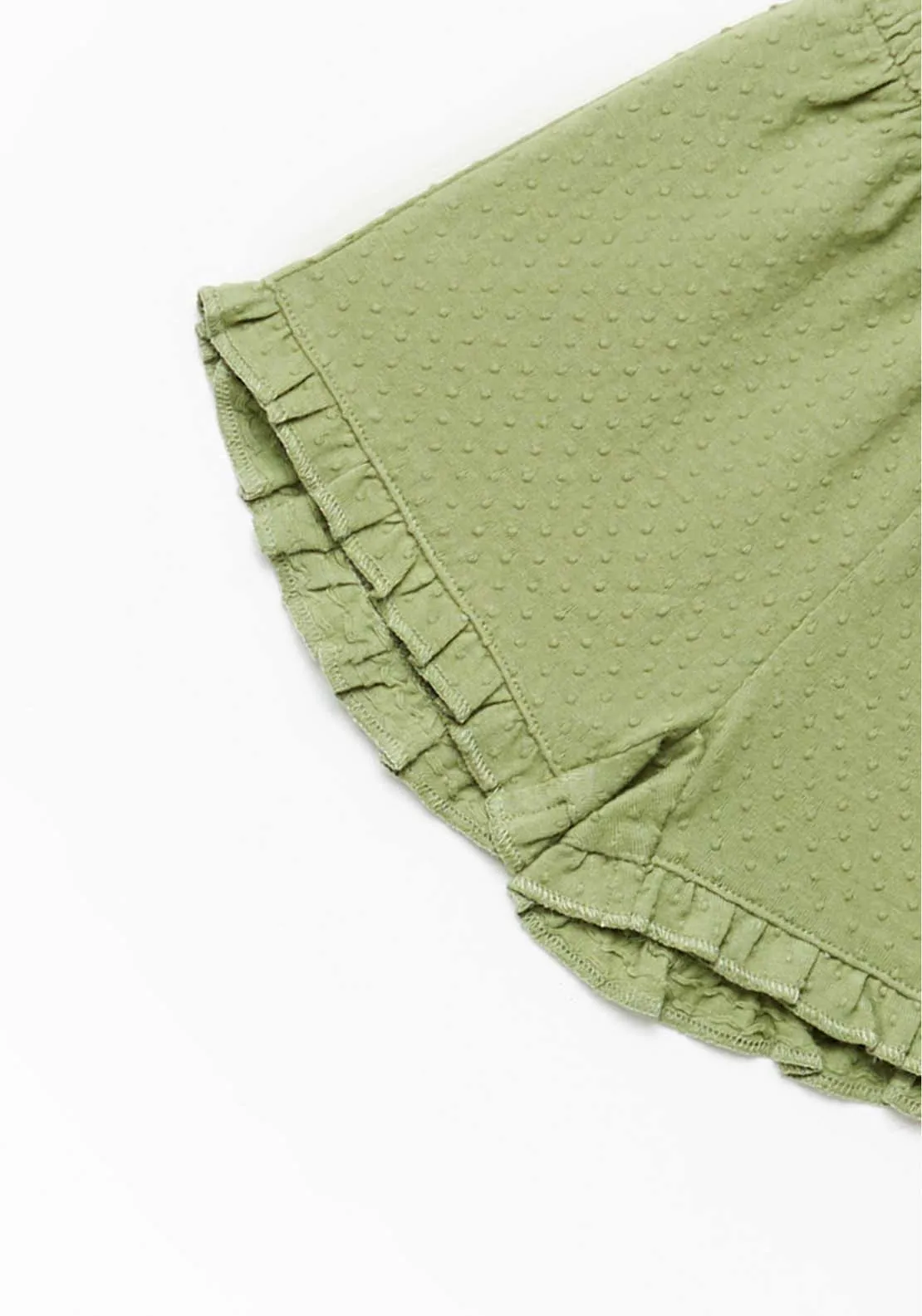 Basic Ruffle Shorts - Green