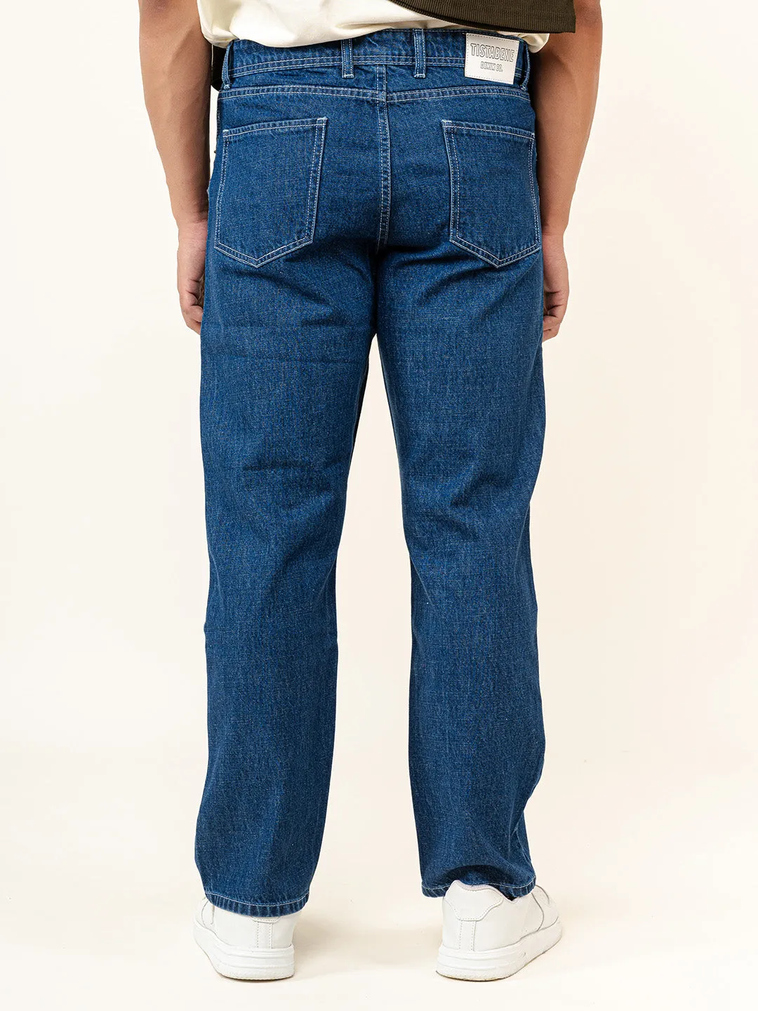 Blue Straight Fit Denim Jeans