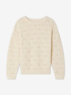 Bonpoint Girls Anumati Jumper in Ivory