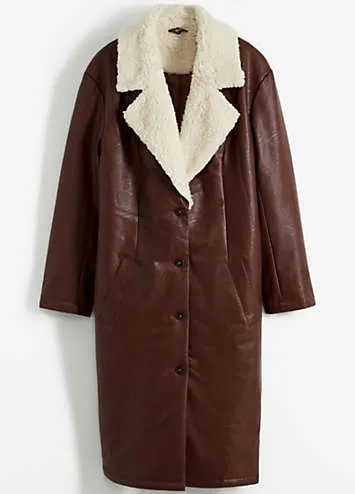 bonprix Faux Leather Coat | Grattan