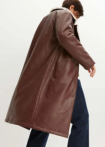 bonprix Faux Leather Coat | Grattan