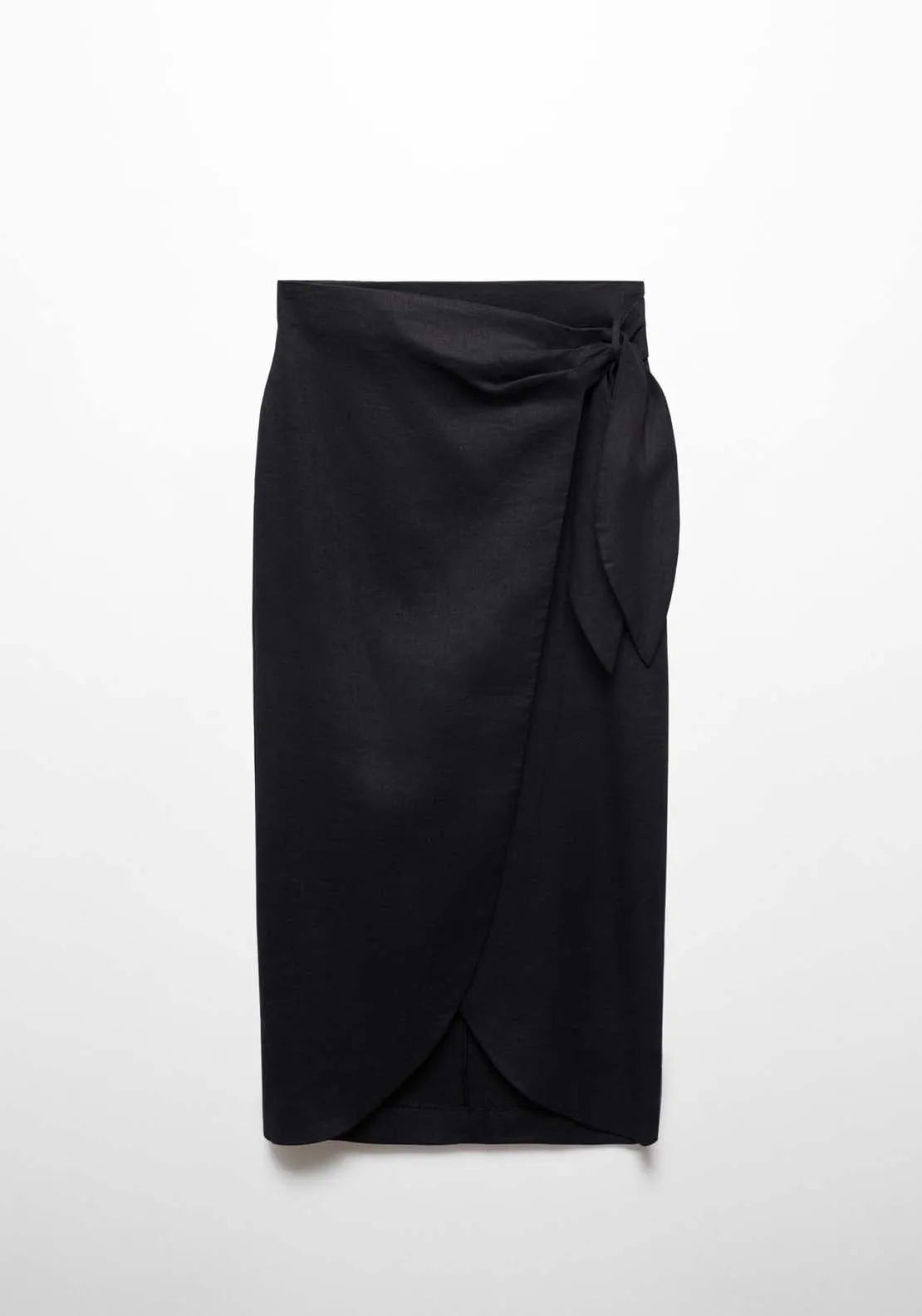 Bow linen skirt