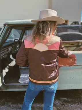 Brown Sugar Rising Sun Bomber Jacket