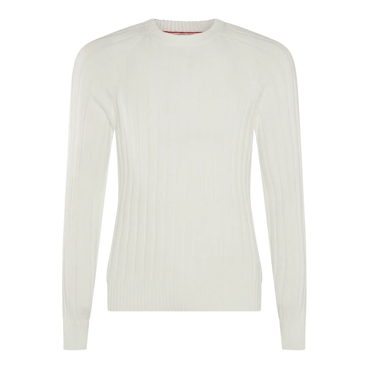 BRUNELLO CUCINELLI  |Crew Neck Stripes Wool Street Style Long Sleeves Logo