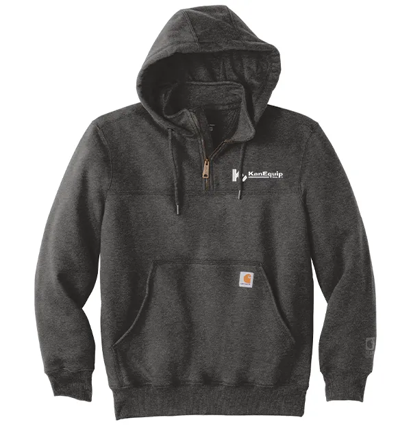 Carhartt  Rain Defender  Paxton Heavyweight Hooded Zip Mock Sweatshirt