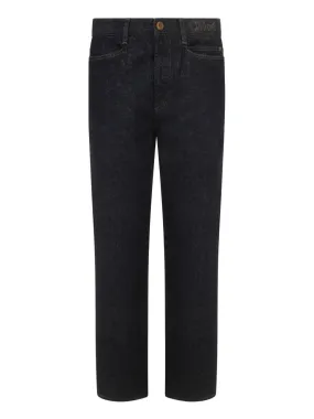 Chloé Logo Embroidered Straight-Leg Jeans