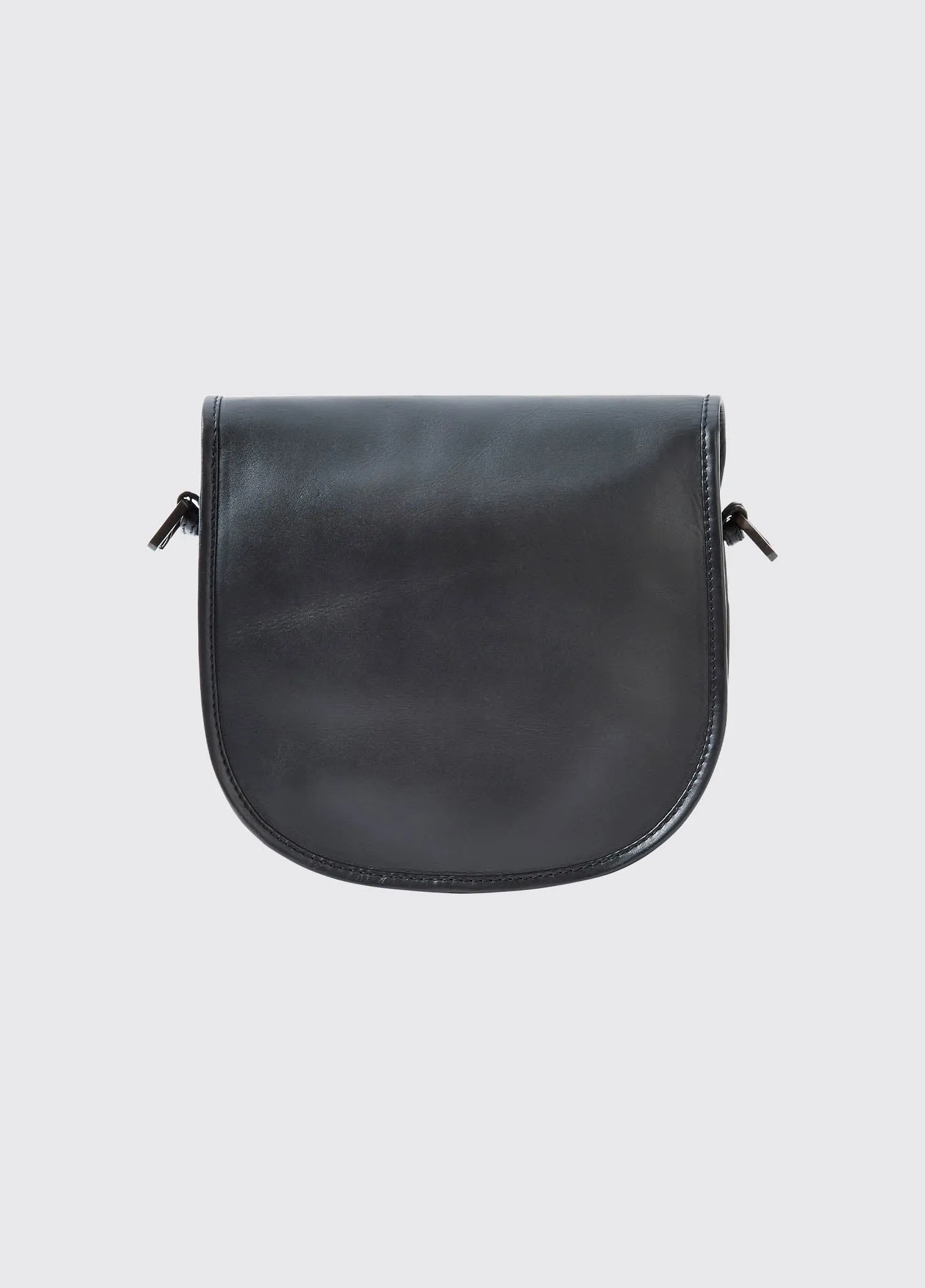 Clara Ladies Leather Saddle bag - Black