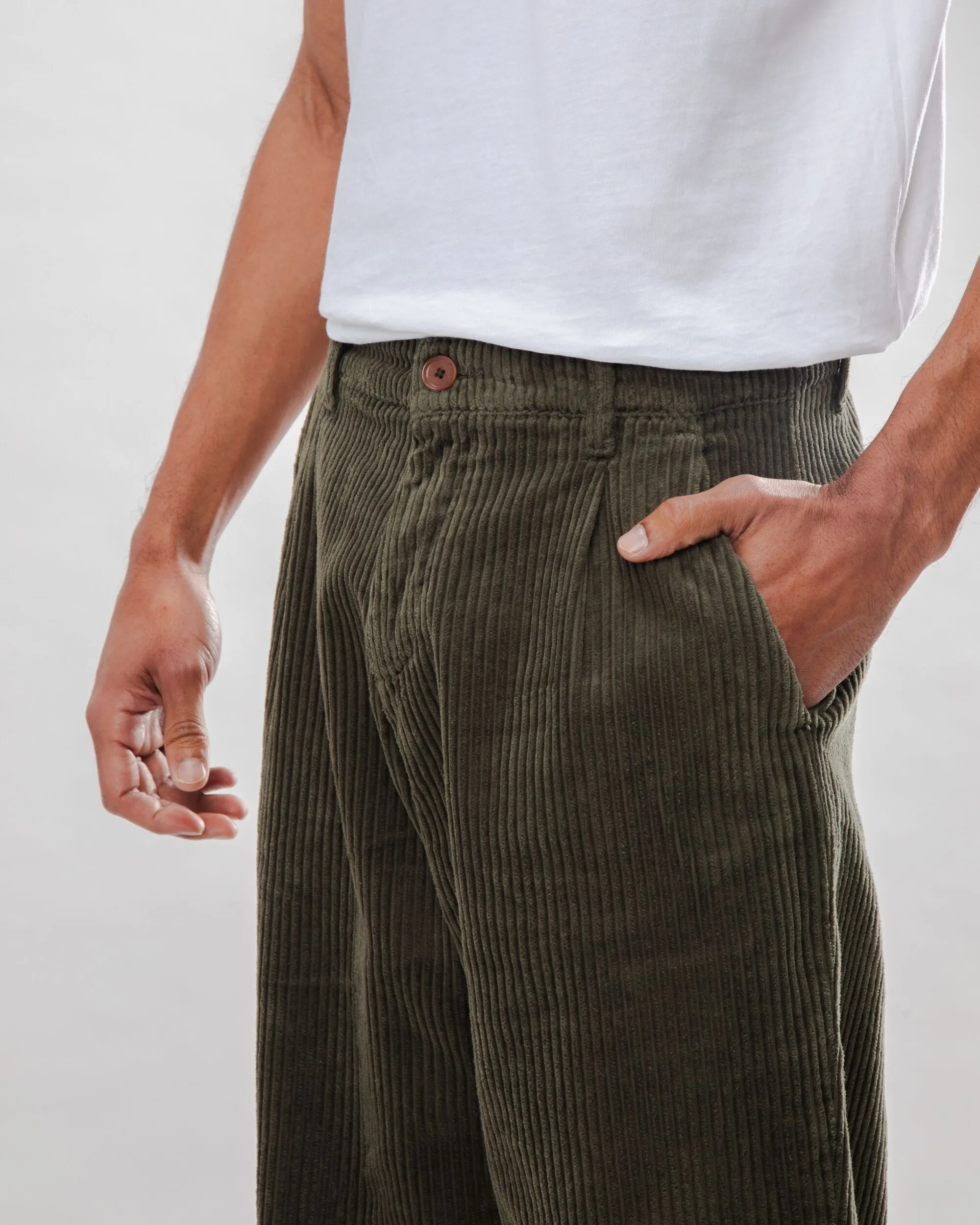 Corduroy Chino Pant Stone Green