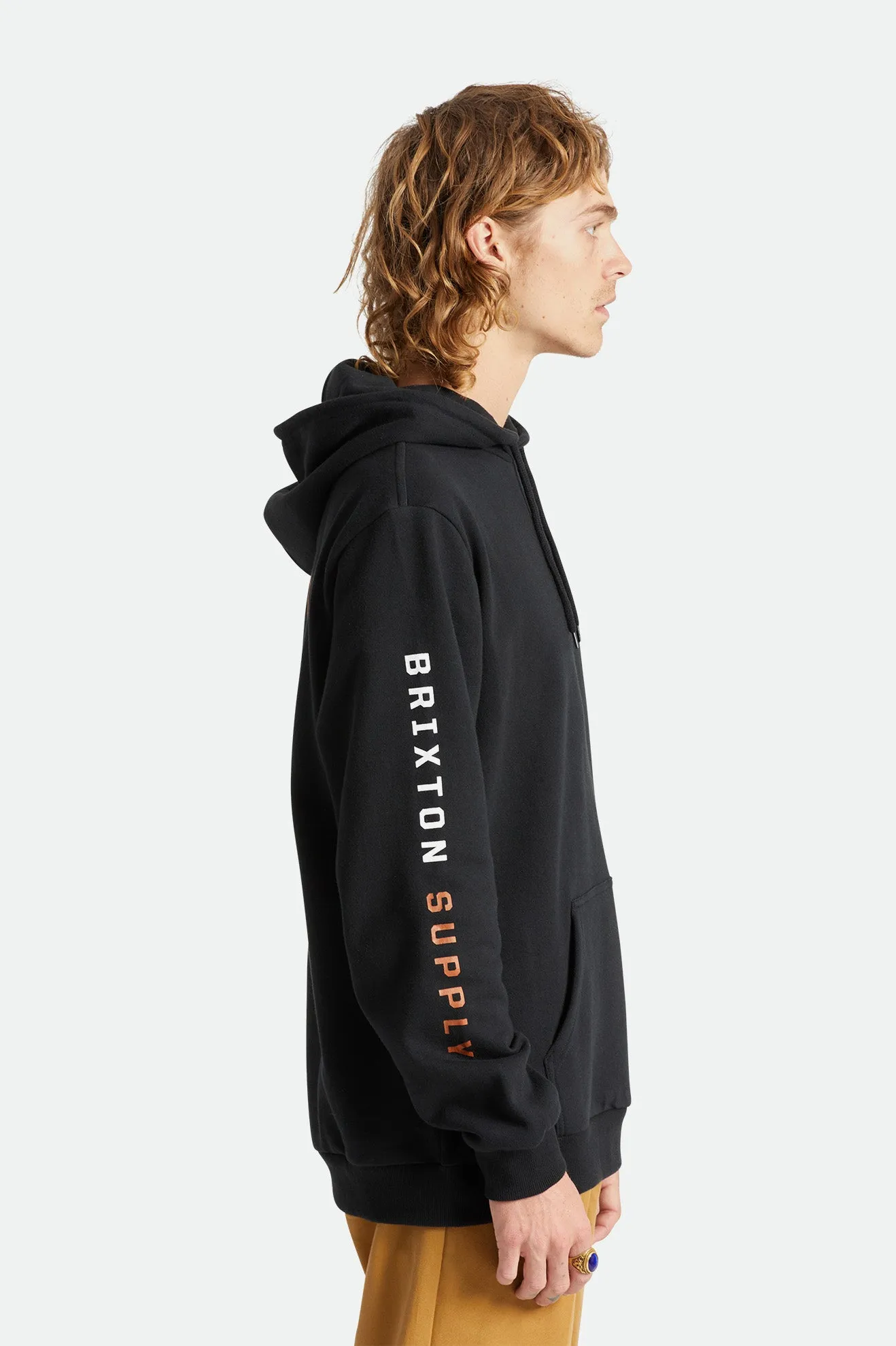 Crest Hood - Black/Caramel/White