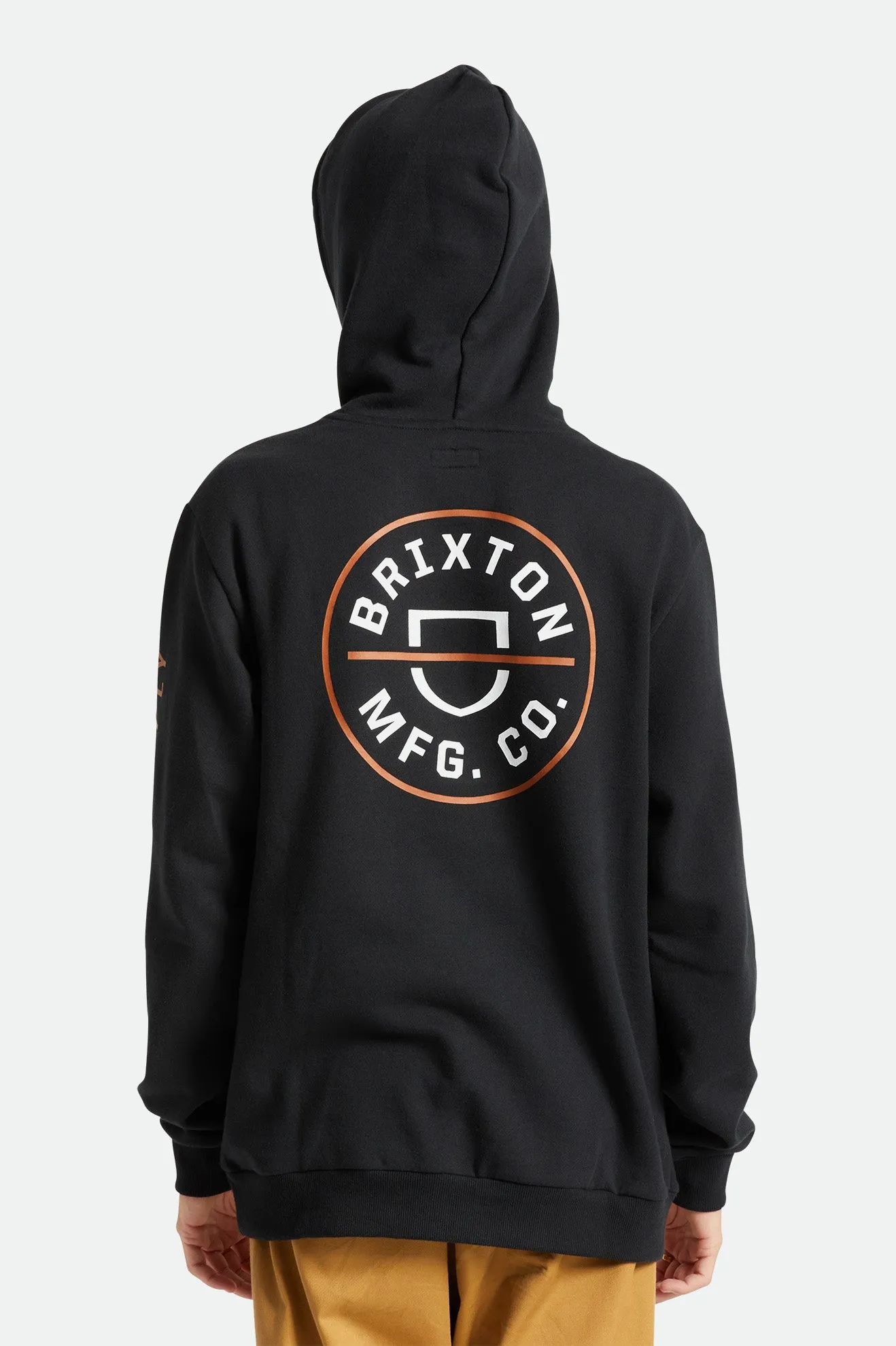 Crest Hood - Black/Caramel/White