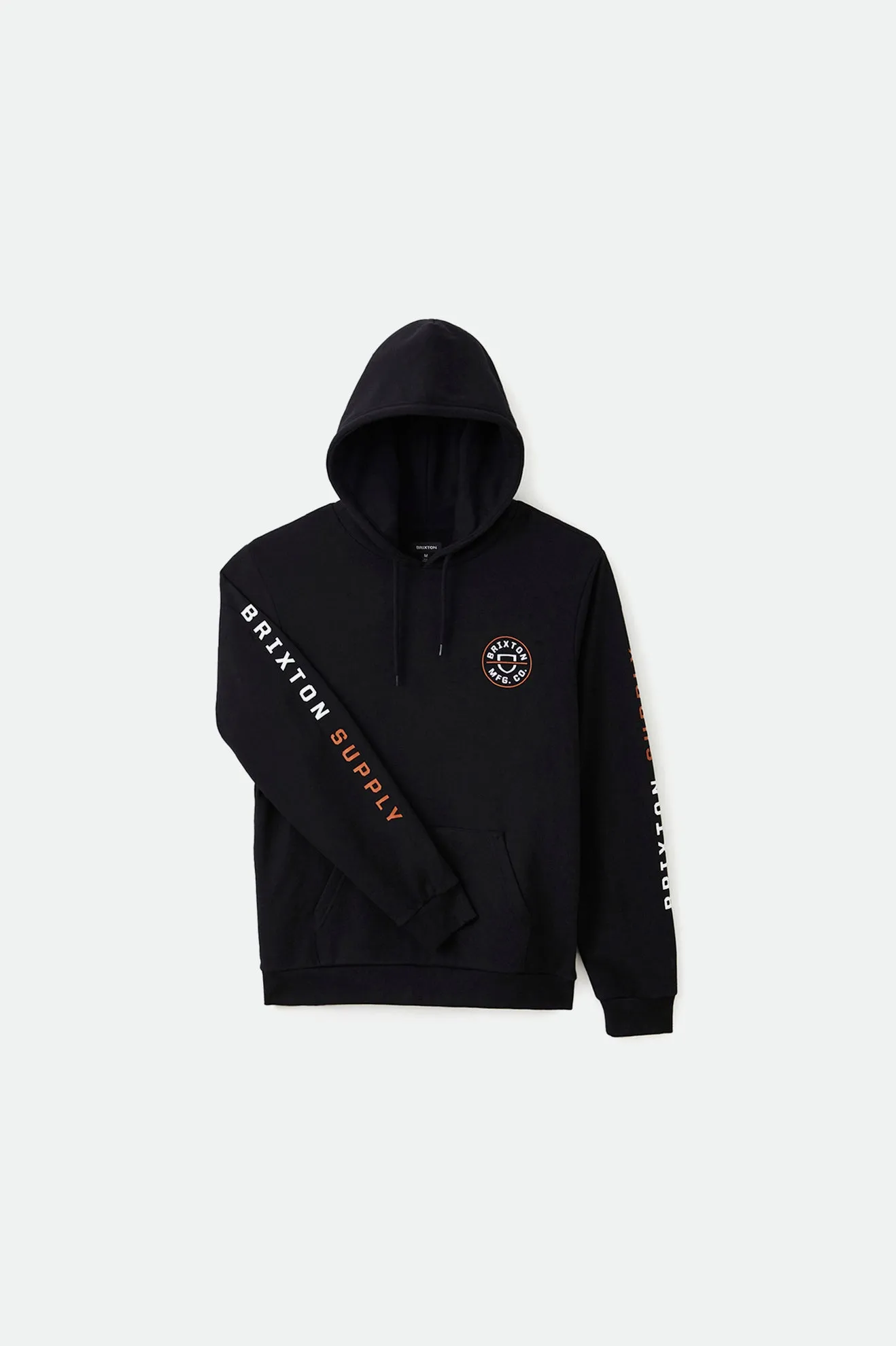 Crest Hood - Black/Caramel/White