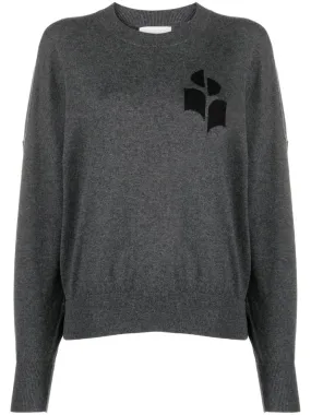 Crew-neck sweater with print