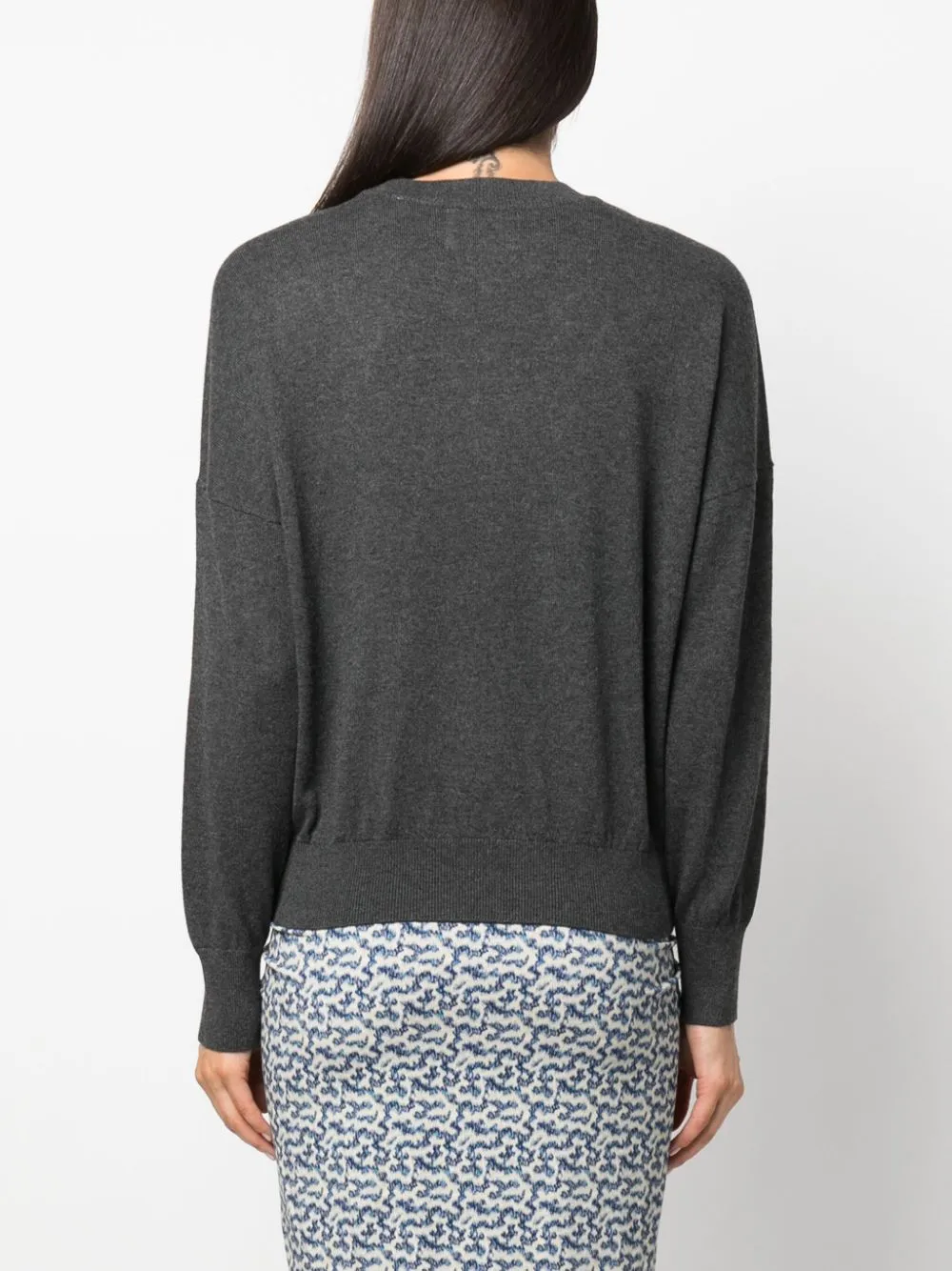 Crew-neck sweater with print