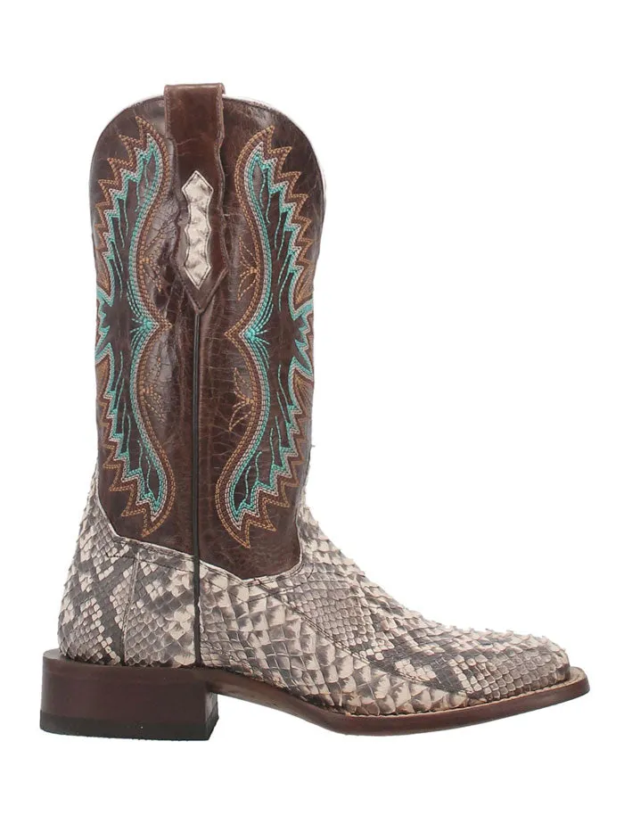 Dan Post DP4168 Womens Rynna Python Leather Boot Natural