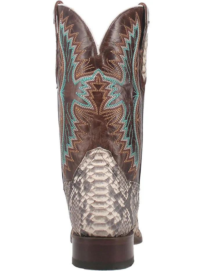 Dan Post DP4168 Womens Rynna Python Leather Boot Natural