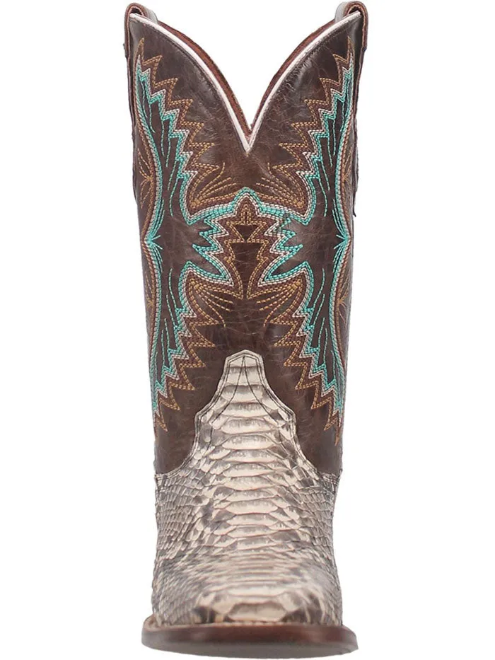 Dan Post DP4168 Womens Rynna Python Leather Boot Natural