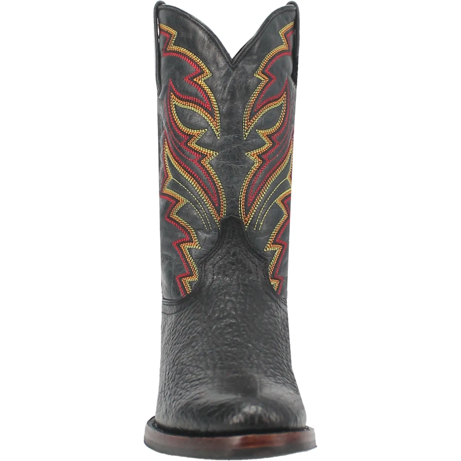 Dingo Mens Young Gun Black Leather Cowboy Boots