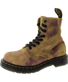 Dr. Martens 1460 Pascal Womens Leather Block Heel Combat & Lace-Up Boots