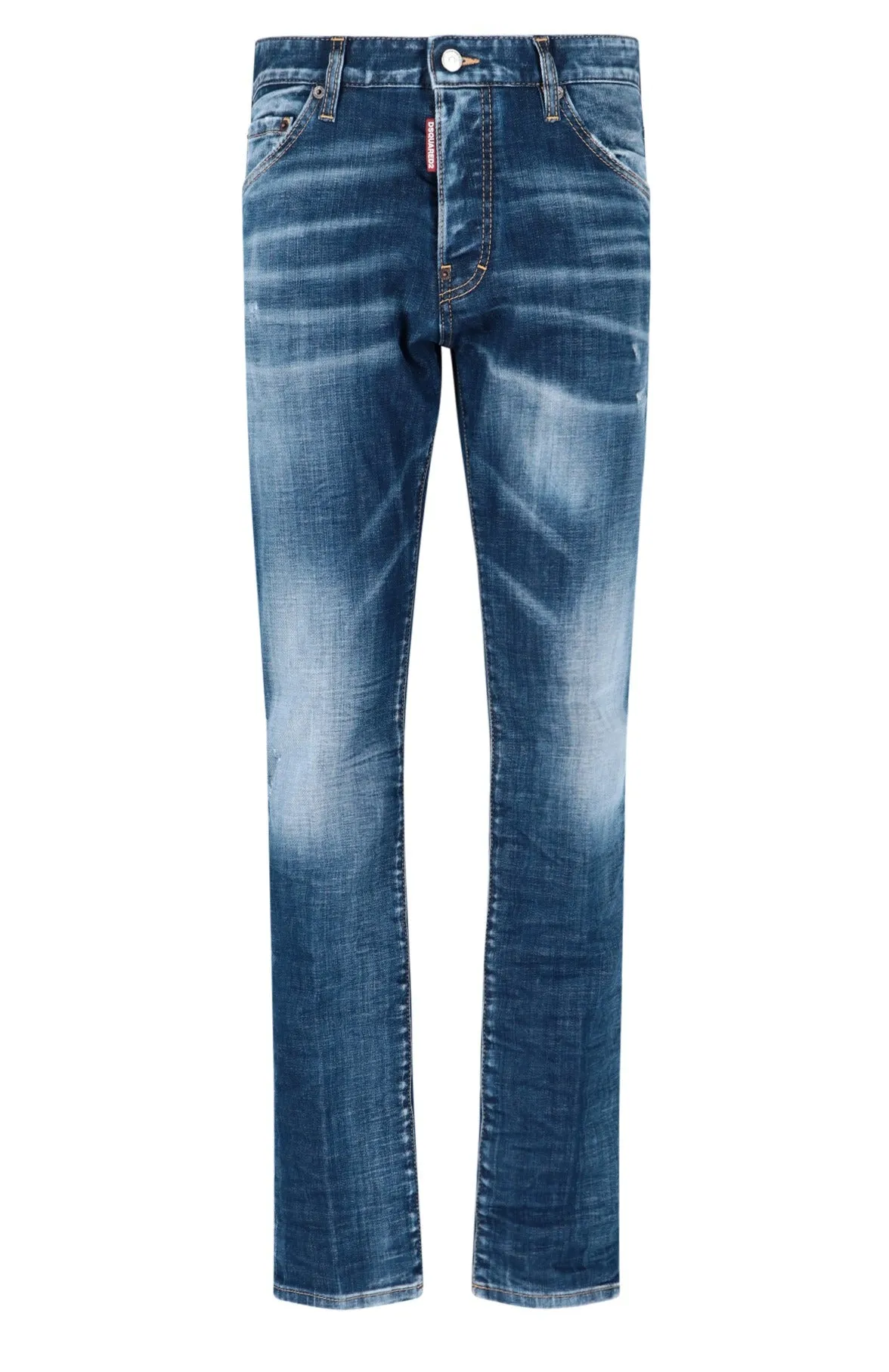 Dsquared2 Distressed Straight-Leg Jeans