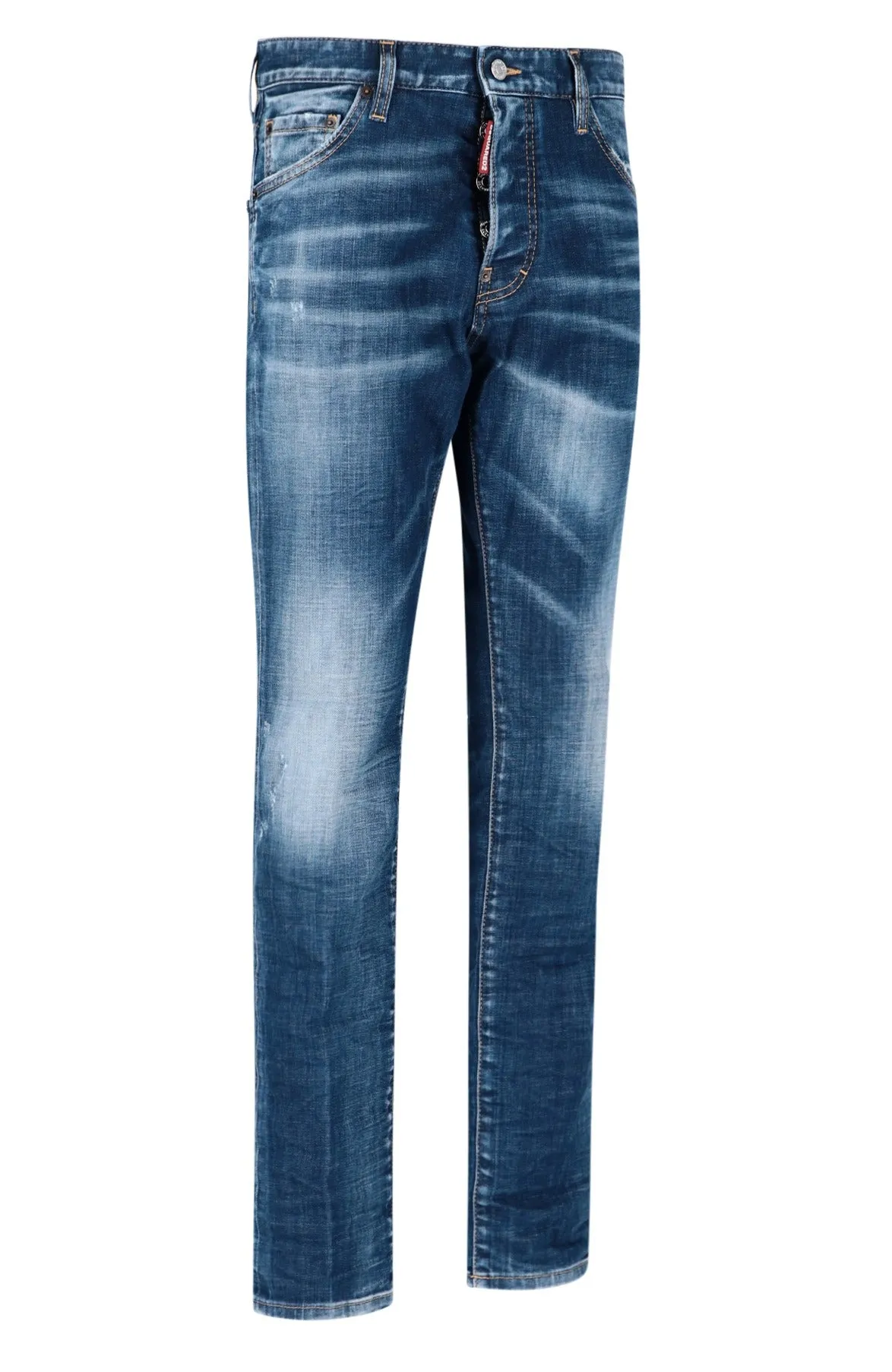 Dsquared2 Distressed Straight-Leg Jeans