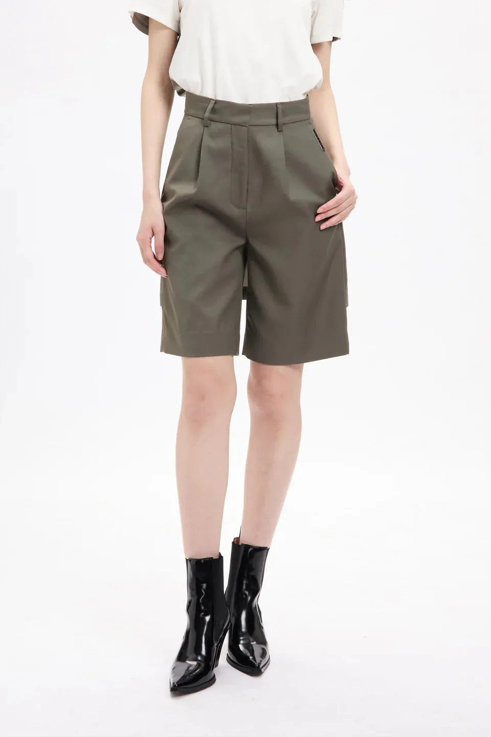 Elegant Shorts Olive