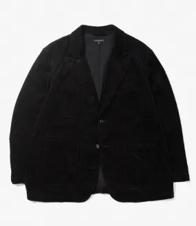 Engineered Garments Bedford Jacket - Black Cotton 8W Corduroy