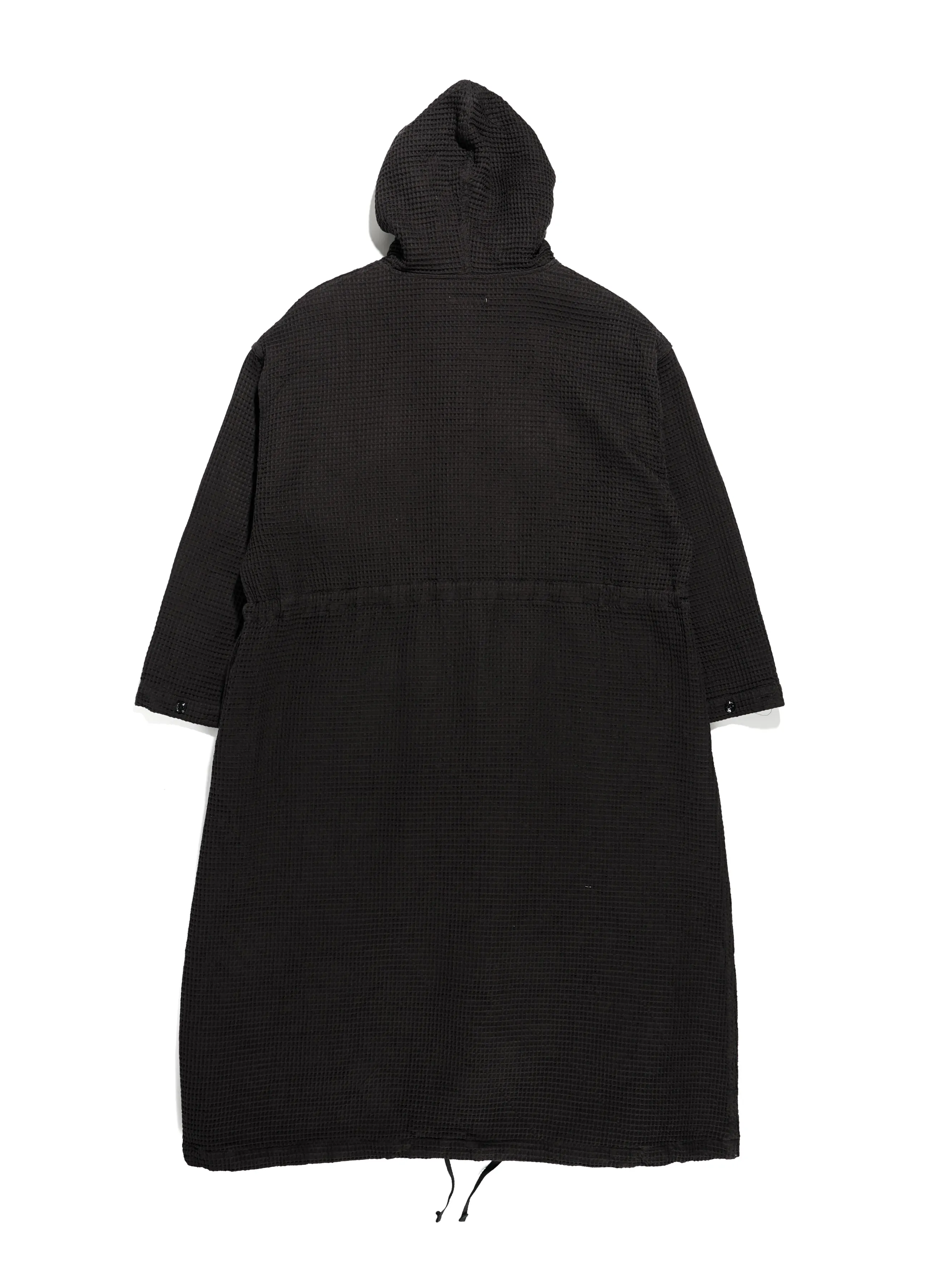 Engineered Garments Cagoule Dress - Black Cotton Waffle