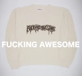 Fucking Awesome  |Street Style Long Sleeves Logo Skater Style Sweaters