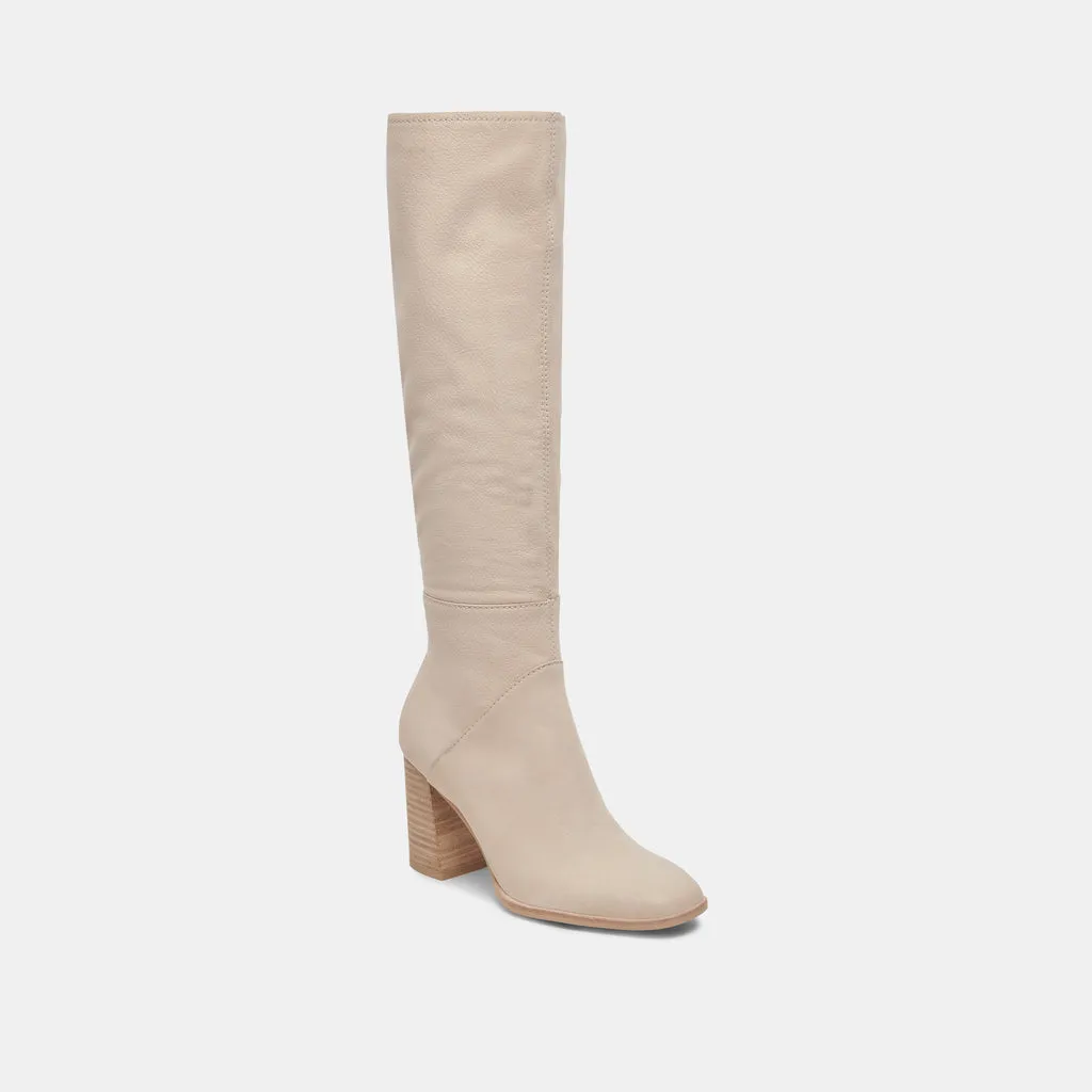 FYNN Wide Calf Boots Sand Nubuck | Sand Nubuck Knee-High Boots– Dolce Vita 6943099158594