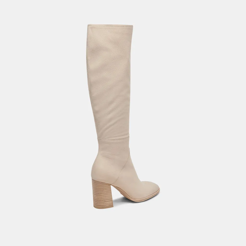 FYNN Wide Calf Boots Sand Nubuck | Sand Nubuck Knee-High Boots– Dolce Vita 6943099158594