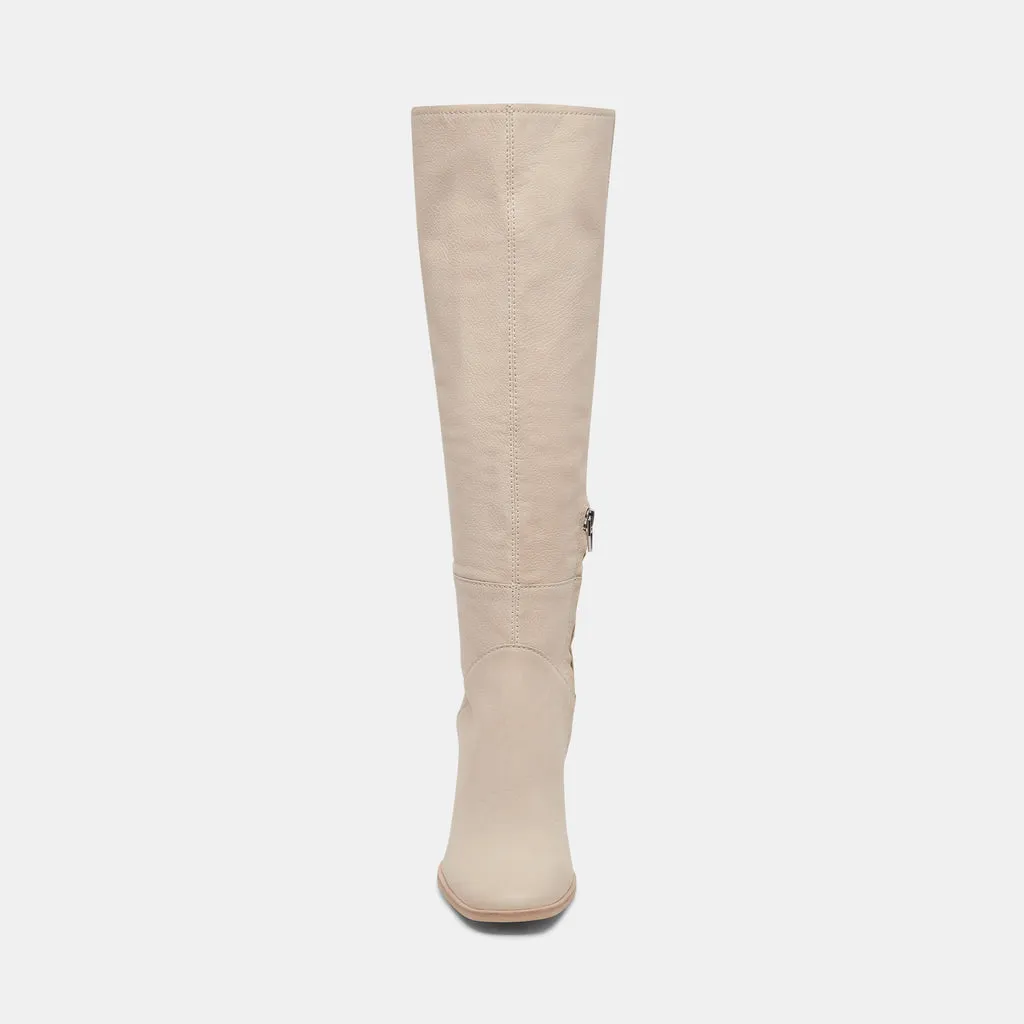 FYNN Wide Calf Boots Sand Nubuck | Sand Nubuck Knee-High Boots– Dolce Vita 6943099158594