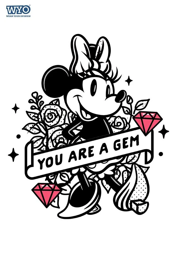 Gem Minnie Womens Tshirt