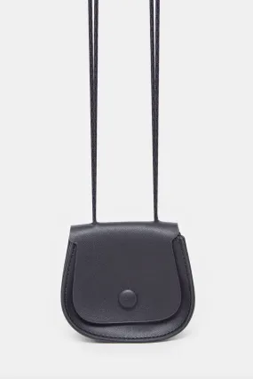 Girls Plain Black Cross Body Bag