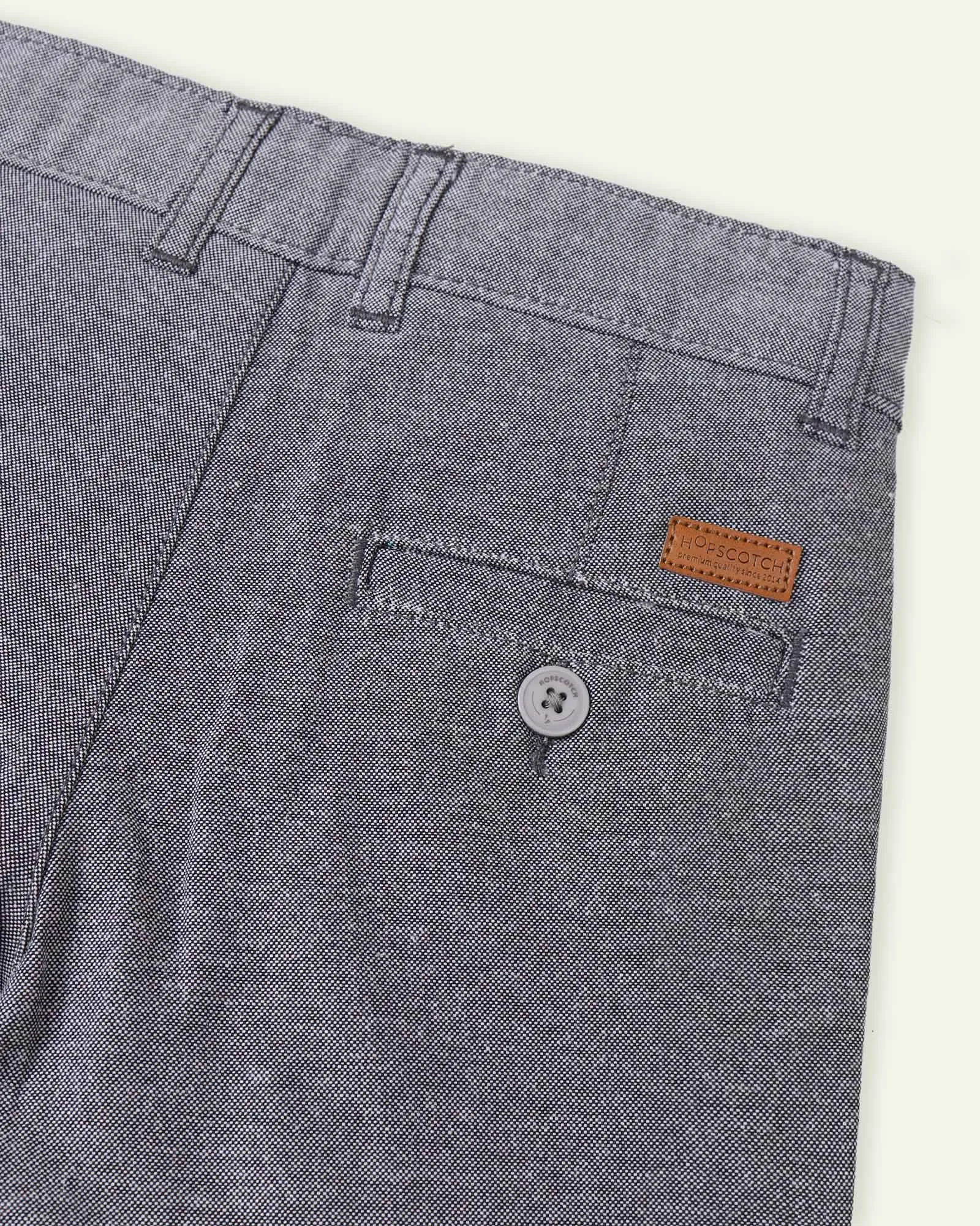 Grey Chambray Shorts