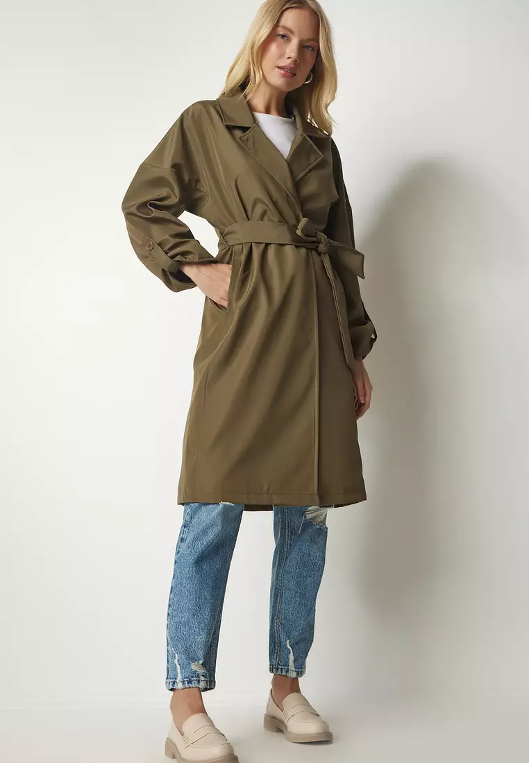 Happiness Istanbul Belted Trench Coat