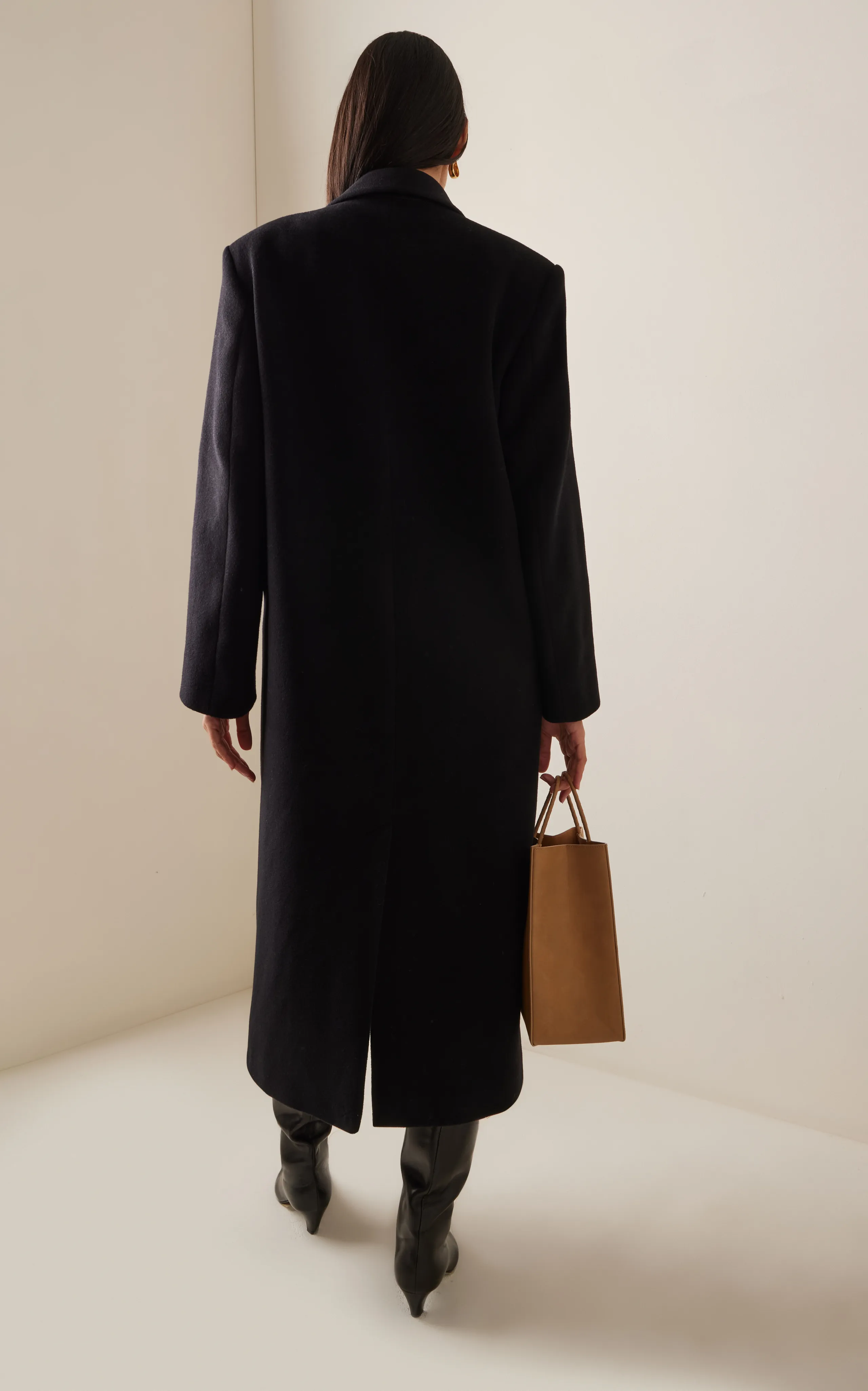 House of Dagmar Tailored Wool-Blend Coat