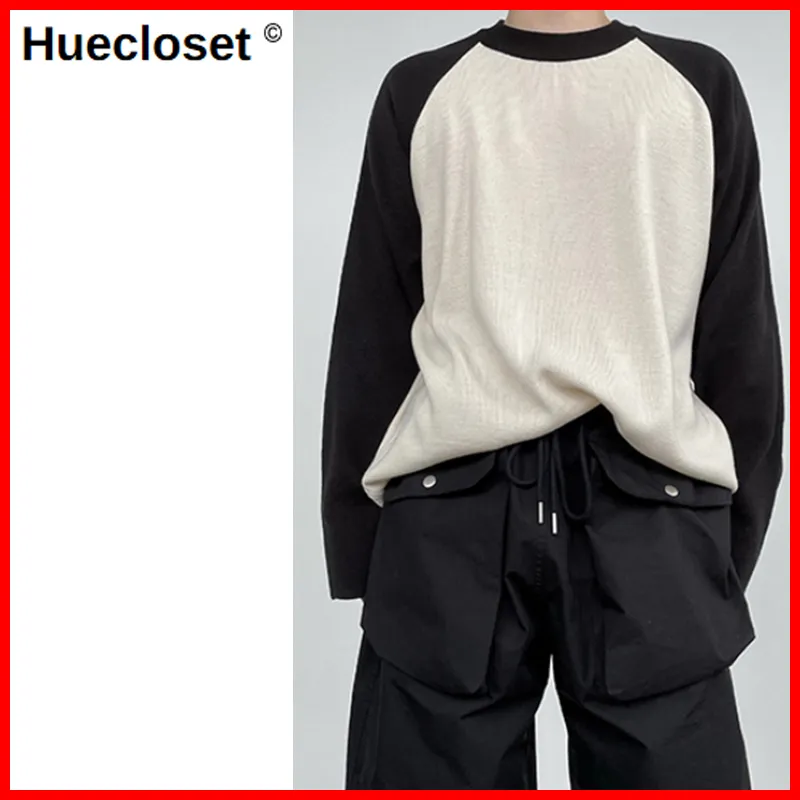 HUE  |Street Style Collaboration Long Sleeves Plain Oversized