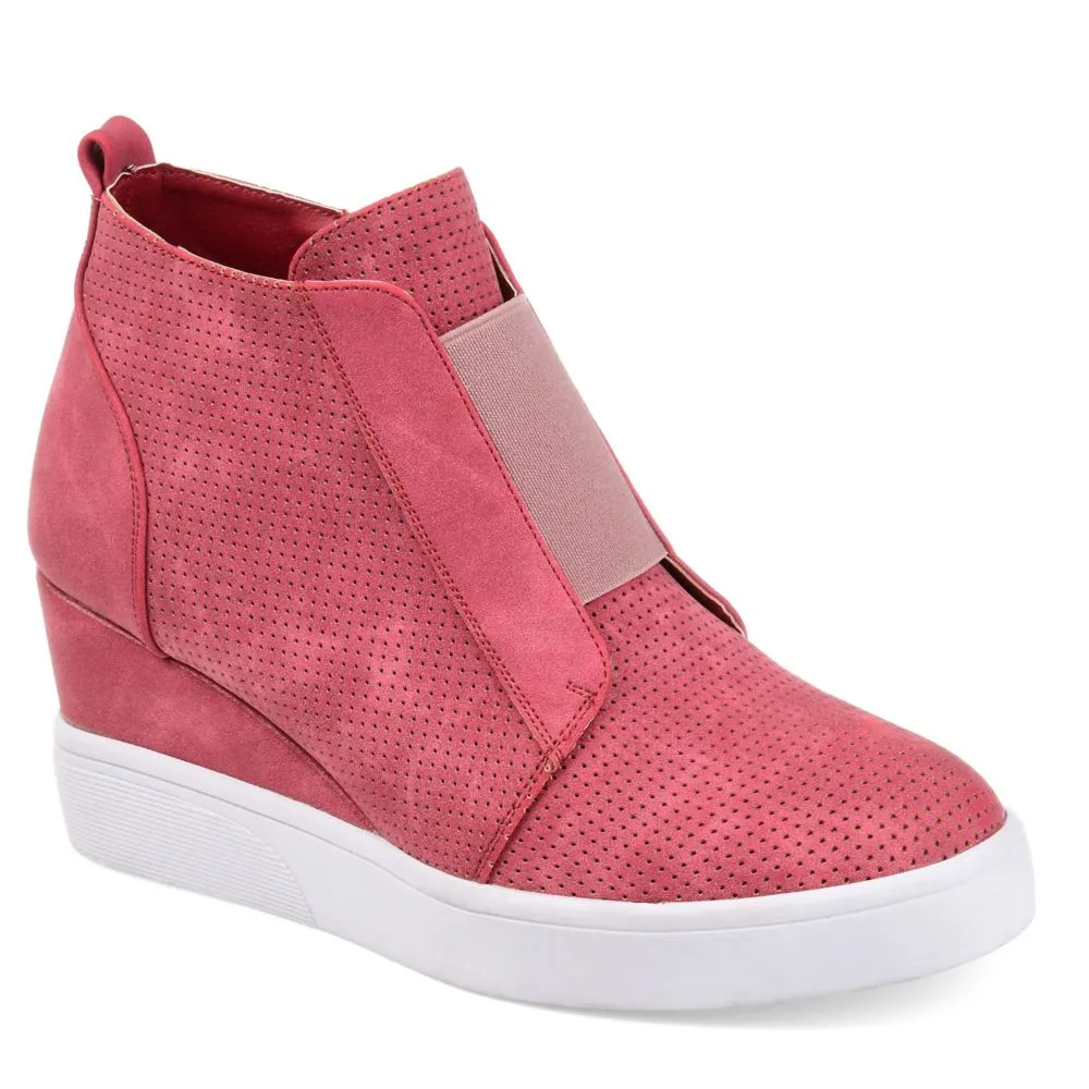 Journee Collection  WOMENS CLARA WEDGE SNEAKER