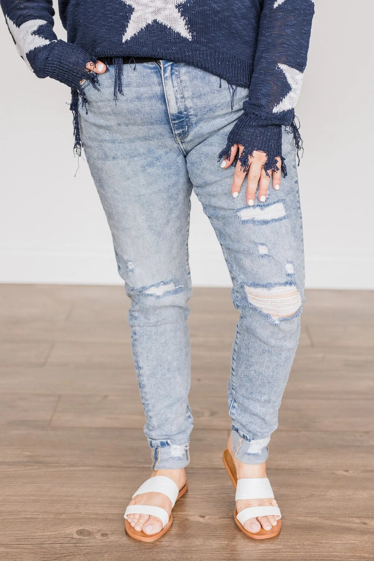 KanCan Distressed Skinny Jeans- Hayden Wash